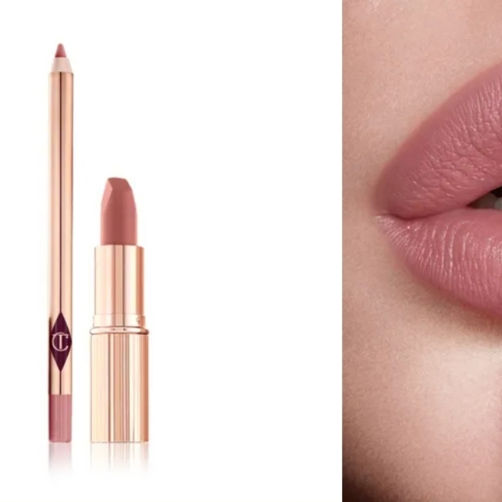 Pillow Talk Lipstick Matte Revolution and Lip Cheat Lip Liner